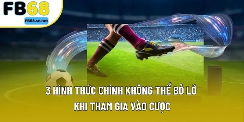 3 hình thức chính không thể bỏ lỡ khi tham gia vào cược
